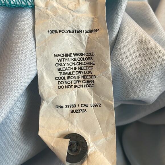 Jack Nicklaus Teal Green Golf Polo Stay Dri Philadelphia Eagles Stretch Athletic - Picture 7 of 7